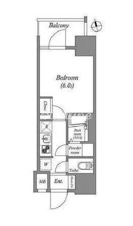 エスタート品川南大井の物件間取画像